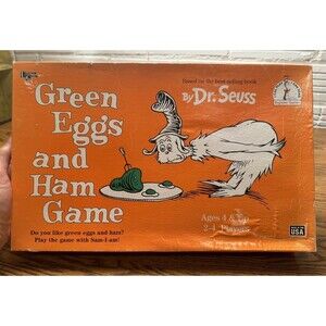 Vintage Dr. Seuss Green Eggs and‎ Ham Board Game 1996 Complete